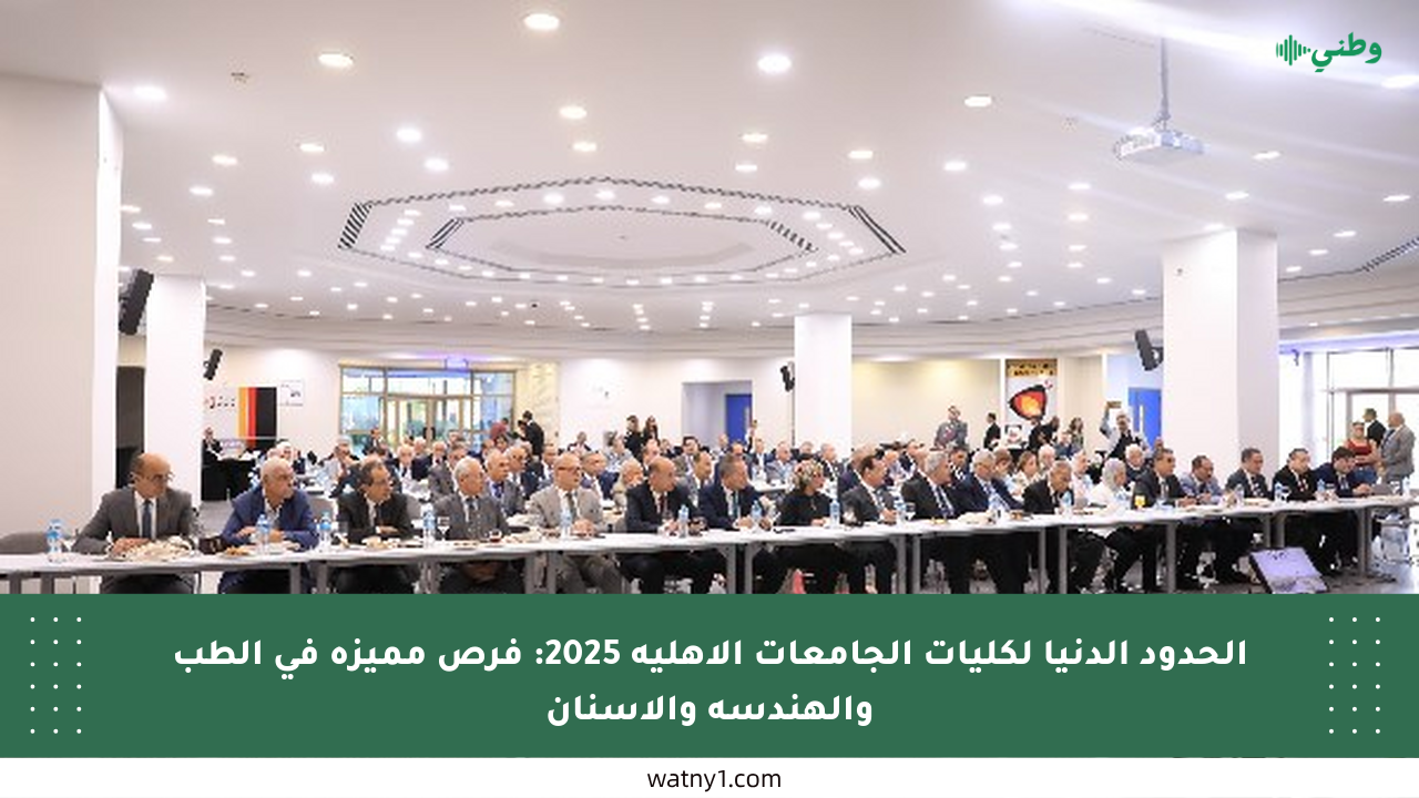 الحدود الدنيا لكليات الجامعات الأهلية 2025: فرص مميزة في الطب والهندسة والأسنان